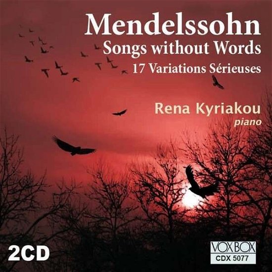 Cover for Mendelssohn / Kyriakou,rena · Songs Without Words (CD) (2010)