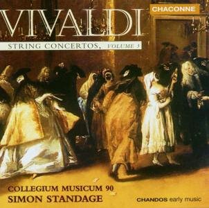String Concertos 3 - Vivaldi / Standage / Collegium Musicum 90 - Musikk - CHANDOS - 0095115068724 - 25. mars 2003