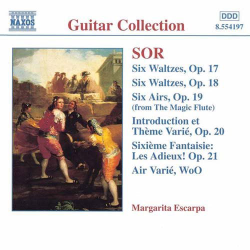 Guitar Music Opp 17-21 - Sor / Escarpa - Music - NAXOS - 0636943419724 - March 23, 1999