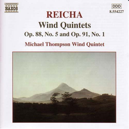 Reichawind Quintets Op88 Op91 - Michael Thompson Wind Quintet - Musiikki - NAXOS - 0636943422724 - maanantai 3. tammikuuta 2005