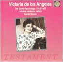 Victoria De Los Angeles · Early Recordings Testament Klassisk (CD) (1996)