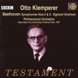 Symphonies 4 & 5 Testament Klassisk - Klemperer / Philharmonia Orchestra - Musiikki - DAN - 0749677140724 - torstai 1. maaliskuuta 2007