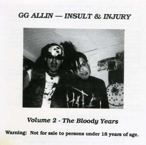 Cover for Gg Allin · Bloody Years (CD) (2008)