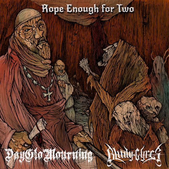 Cover for Dayglo Mourning / Bludy Gyres · Rope Enough For Two (LP) (2021)