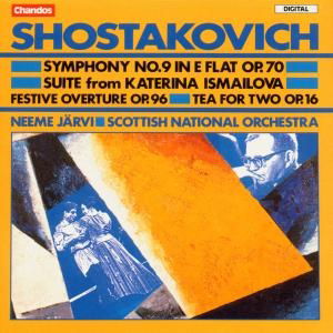 Cover for Shostakovich / Jarvi / Scottish National Orchestra · Symphony 9 / Festive Overture (CD) (1992)