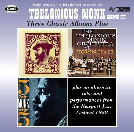 Three Classic Albums Plus (The Unique Thelonious Monk / At Town Hall / 5 By Monk By 5) - Thelonious Monk - Musiikki - AVID - 5022810706724 - maanantai 7. heinäkuuta 2014