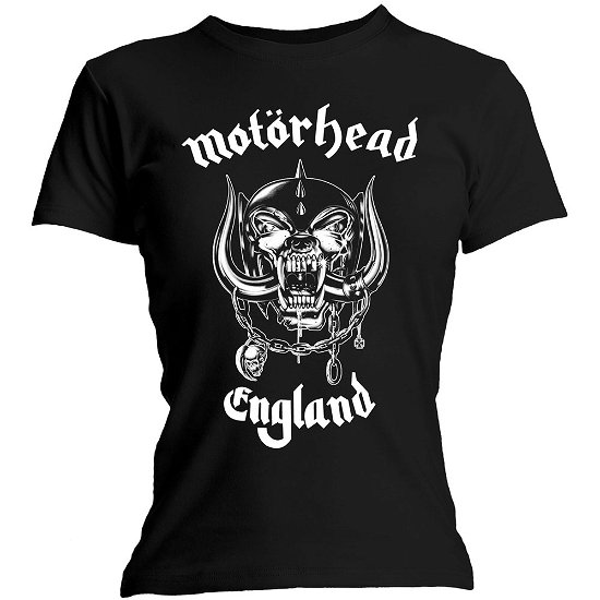Motorhead Ladies T-Shirt: England - Motörhead - Marchandise -  - 5056170692724 - 