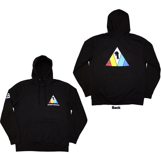 Cover for Imagine Dragons · Imagine Dragons Unisex Pullover Hoodie: Triangle (Black) (Back &amp; Sleeve Print) (Hoodie) [size S] (2024)