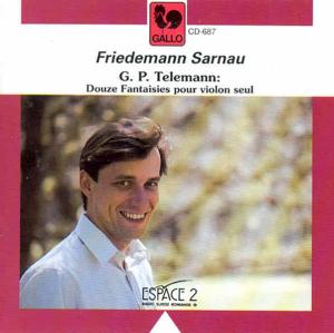 Cover for Friedemann Sarnau · Telemann: 12 Fantasias For Solo Vio (CD) (1996)