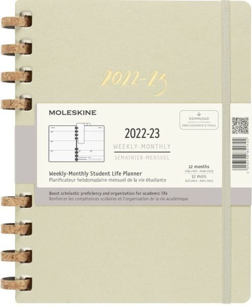 2023 XL Student Life Spiral Planner: Kiw - Moleskine - Books - MOLESKINE - 8056598851724 - March 17, 2022