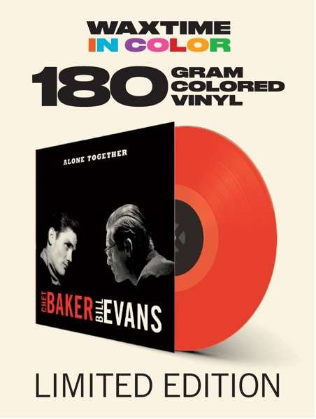 Cover for Chet Baker &amp; Bill Evans · Alone Together (Limited Solid Red Vinyl) (LP) (2019)