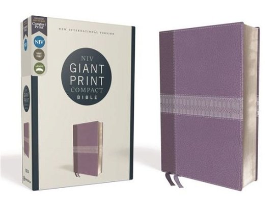 NIV, Giant Print Compact Bible, Leathersoft, Purple, Red Letter Edition, Comfort Print - Zondervan - Books - Zondervan - 9780310454724 - June 23, 2020