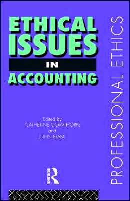 Cover for John Blake · Ethical Issues in Accounting - Professional Ethics (Hardcover Book) (1998)