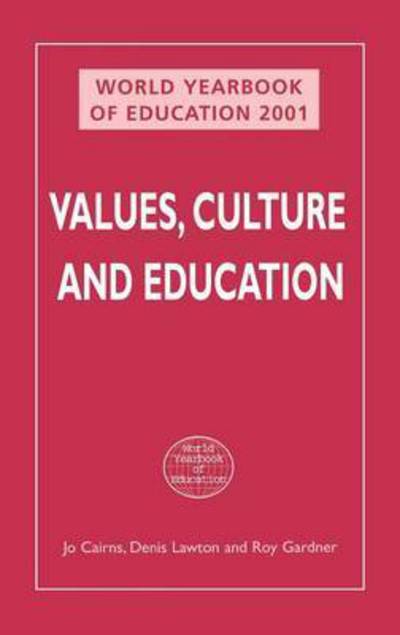 Cover for Cairns Gardner · World Yearbook of Education 2001: Values, Culture (Book) (2000)