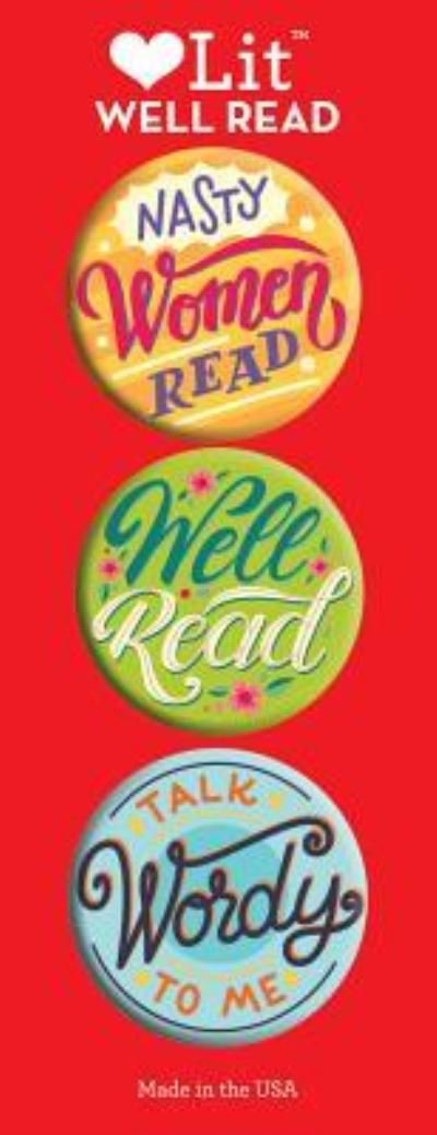 Cover for Gibbs Smith · Well Read 3 Badge Set - LoveLit Button Assortment (N/A) (2018)