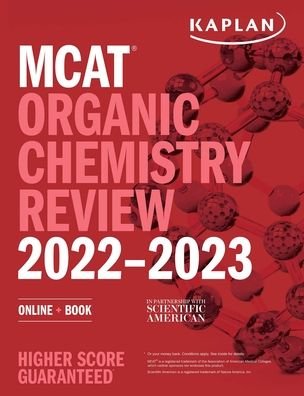 Cover for Kaplan Test Prep · MCAT Organic Chemistry Review 2022-2023: Online + Book - Kaplan Test Prep (Paperback Book) (2021)