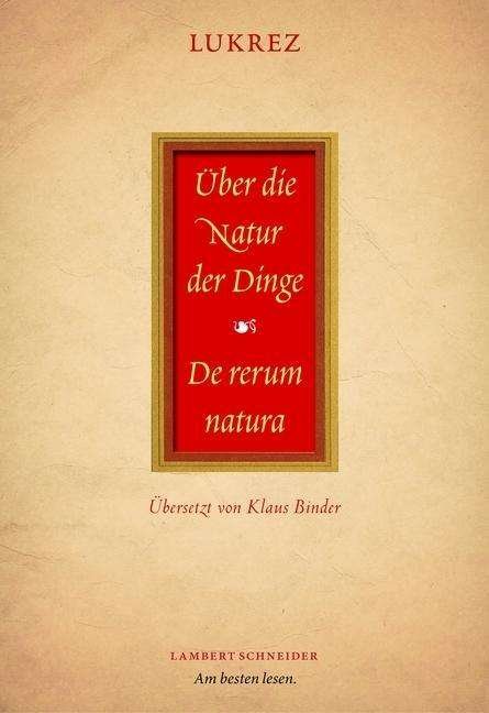 Cover for Lukrez · Über die Natur d.Dinge.1-2 (Book)