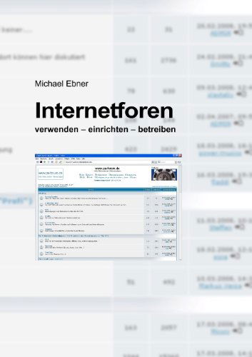 Internetforen - Michael Ebner - Książki - Books On Demand - 9783837046724 - 7 kwietnia 2008