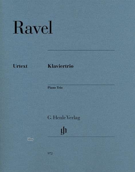 Klaviertrio,Pt+2Einzelst.HN972 - Ravel - Livros -  - 9790201809724 - 