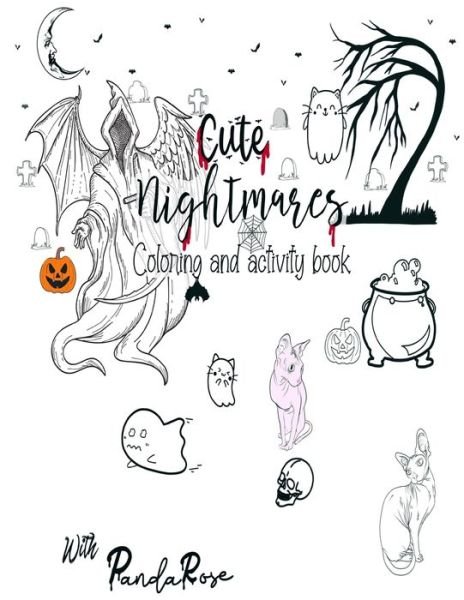 Cover for Ichaun K · Cute Nightmares: Art prompt coloring activity book (Paperback Book) (2021)