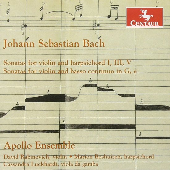 Bach: Sonatas For Violin And Harpsichord / Sonatas For Violin And Basso Continuo - Apollo Ensemble - Musik - CENTAUR - 0044747352725 - 11. Mai 2018