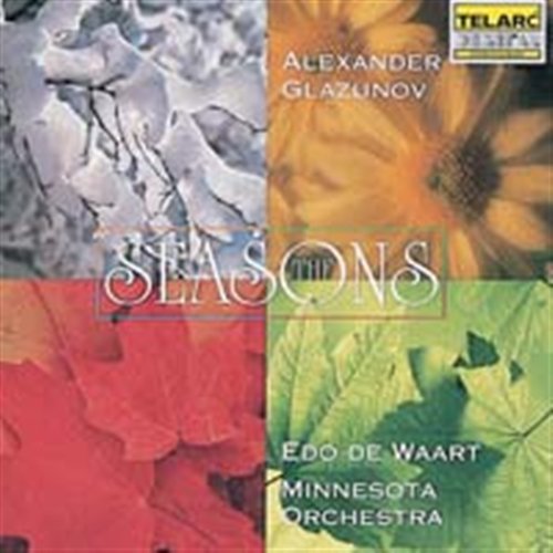 Seasons / Scenes De Ballet - Glazunov / De Waart / Minnesota Orchestra - Musikk - Telarc - 0089408034725 - 24. august 1993