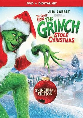 Cover for Dr Seuss' How the Grinch Stole Christmas (DVD) (2017)