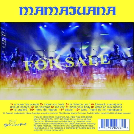 For Sale - Mamajuana - Music -  - 0710793027725 - 