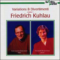 Cover for Kuhlau,friedrich / Westenholz / Christiansen · Variations &amp; Divertimenti 1 (CD) (1996)