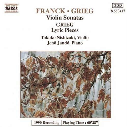Violin Sonatas - Franck / Grieg / Jando - Muzyka - NAXOS OF CANADA - 0730099541725 - 15 lutego 1994