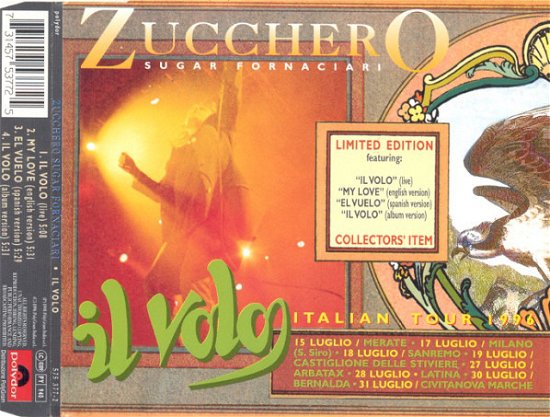 Cover for Zucchero · Zucchero-Il Volo -Cds- (CD)