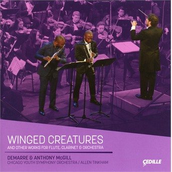 Winged Creatures And Other Works For Flute. Clarinet. And Orchestra - Mcgill / Chicago Yso / Tinkham - Muziek - CEDILLE RECORDS - 0735131918725 - 9 augustus 2019