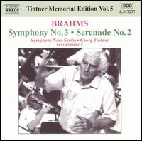 Tintner Memorial Edition 5 - Brahms / Tintner / Symphony Nova Scotia - Musik - NAXOS - 0747313223725 - 21. oktober 2003