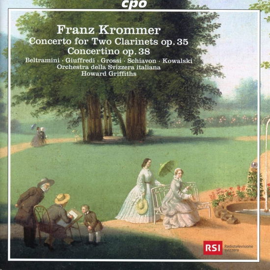 Cover for Beltramini, Paolo / Orchestra Della Svizzera Italiana · Franz Krommer: Concerto for Two Clarinets (CD) (2023)