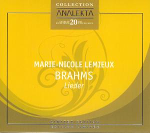 Cover for Brahms / Lemieux · Leider (CD) [Ltd edition] [Digipak] (2008)