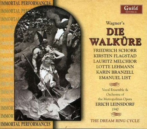 Die Walkure 1940 - Leinsdorf / Melchoir / Lehmann - Muziek - GUILD - 0795754221725 - 10 juni 2002