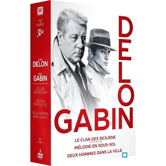 Cover for Alain Delon · Coffret Delon et Gabin 3 Films : Le Clan Des Siciliens ; Mã©lodie en Sous-sol ; Deux Hommes Dans La (DVD)