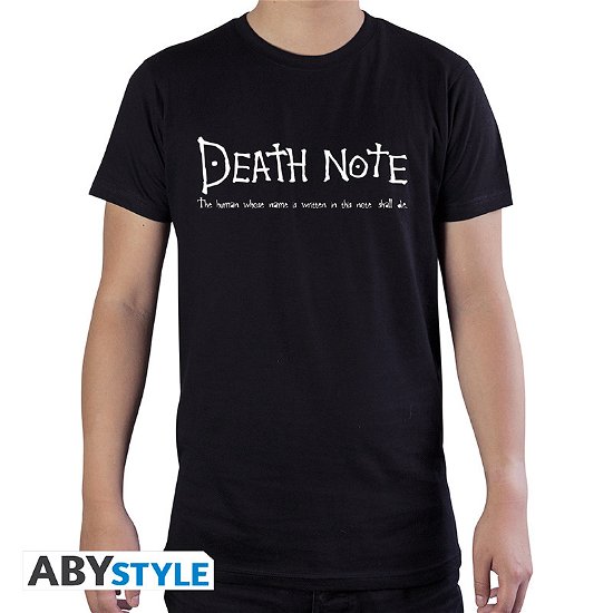Cover for Death Note · DEATH NOTE - Tshirt Death Note man SS Black - ba (Legetøj)