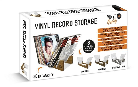 Vinyl Buddy Vinyl Record Storage Teak Finish - Vinyl Buddy - Audio & HiFi - VINYL BUDDY - 4897109420725 - 