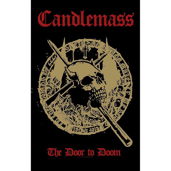Cover for Candlemass · Candlemass Textile Poster: The Door To Doom (Plakat)