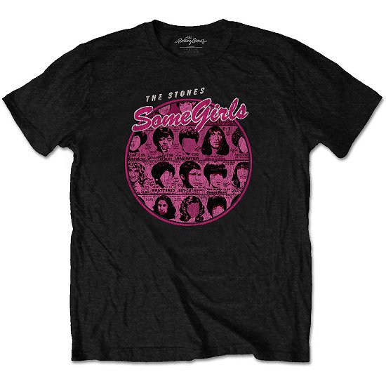 Cover for The Rolling Stones · The Rolling Stones Unisex T-Shirt: Some Girls Circle Version 1 (T-shirt) [size S] [Black - Unisex edition]