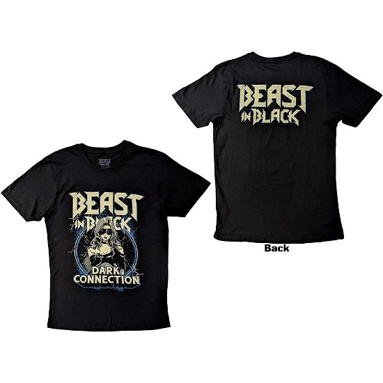 Beast in Black Unisex T-Shirt: Dark Connection Girl (Back Print) - Beast in Black - Merchandise -  - 5056737234725 - 