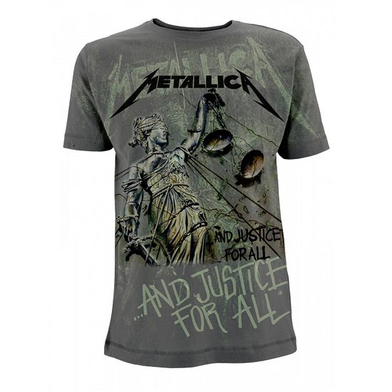 Cover for Metallica · And Justice for All Neon (All Over) (T-shirt) [size S] [Grey edition] (2019)