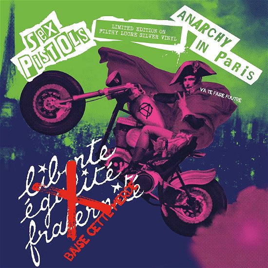 Cover for The Sex Pistols · Anarchy In Paris (Silver Vinyl) (LP) (2018)