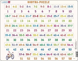 Puslespil Math-Puzzle: Subtraction - 58 brikker, Maxi (36.5x28.5 cm) -  - Gesellschaftsspiele -  - 7023852115725 - 1. Mai 2024