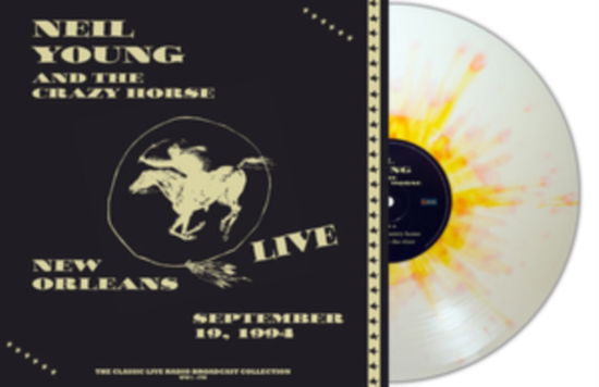 Cover for Neil Young and Crazy Horse · Live In New Orleans 1994 (White / Orange Splatter Vinyl) (LP) [Coloured edition] (2023)