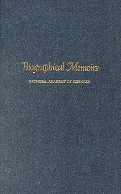 Biographical Memoirs: Volume 79 - National Academy of Sciences - Libros - National Academies Press - 9780309075725 - 27 de agosto de 2001