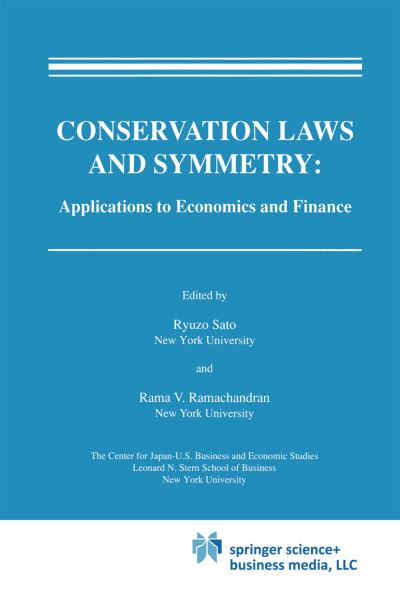 Cover for Rama V Ramachandran · Conservation Laws and Symmetry: Applications to Economics and Finance (Hardcover Book) [1990 edition] (1990)