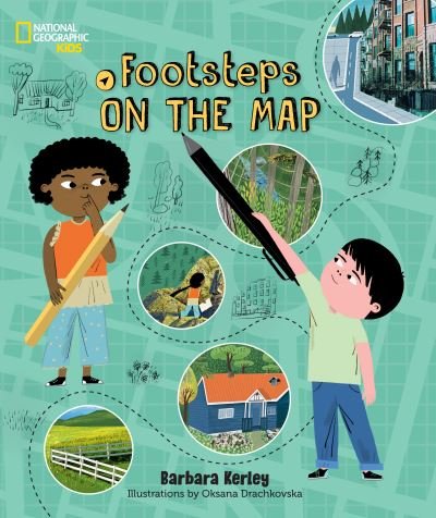 Cover for Barbara Kerley · Footsteps on the Map (Inbunden Bok) (2023)