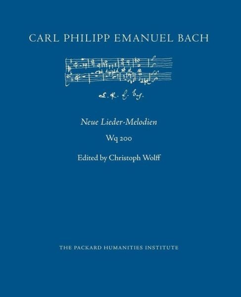 Cover for Carl Philipp Emanuel Bach · Neue Lieder-Melodien, Wq 200 (Paperback Book) (2018)